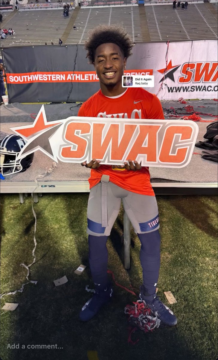 SWAC champs!!! In THE A next week #GuardTheeYard #GoTigers #Theellove