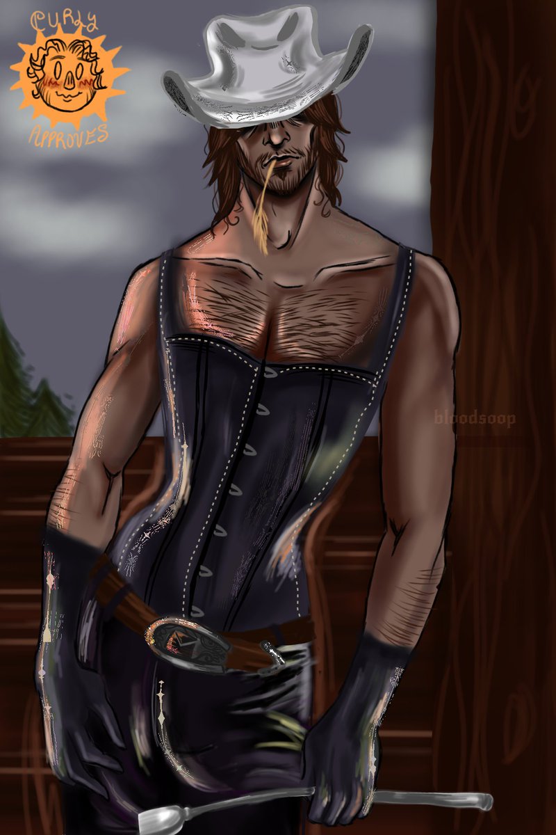 bloodsoop's tweet photo. Cowboy Jimmy in a corset

He has a whip to tame curly

[#mouthwashing  #JimCurly #cowboy ] https://t.co/oTVUnqEGoI