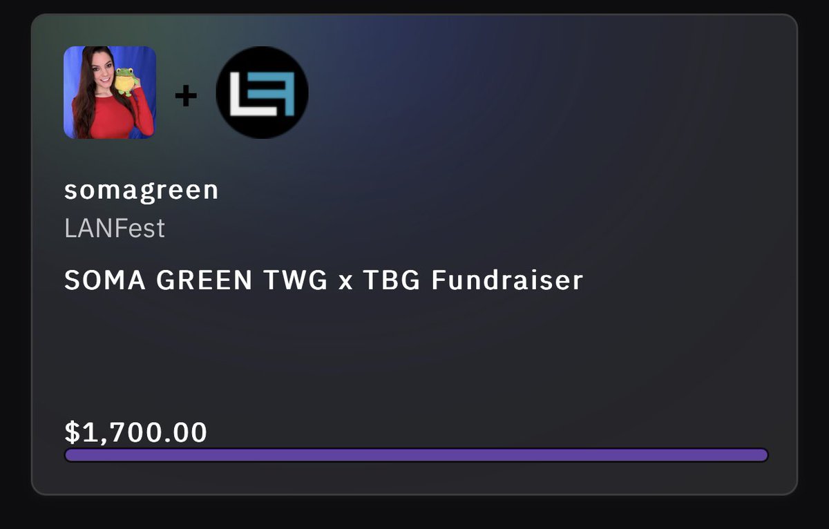 TheSomaGreen's tweet photo. Todayโs stream was unreal! Yaโll are amazing! #twitchunity #weekofgiving https://t.co/HttzZEYZrt