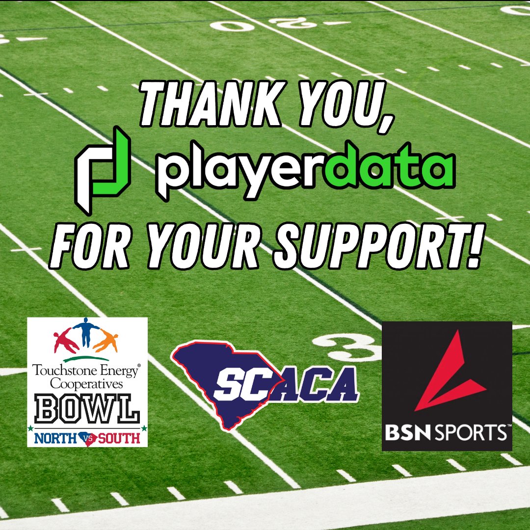 CarolinaCoaches's tweet image. 🏈 Mark your calendars for December 21, and get a head start by exploring all things #PlayerData here: playerdata.com.

A big thank you to @playerdata for their support, let&apos;s level up together! 💪 #NorthSouthFB #GameOn