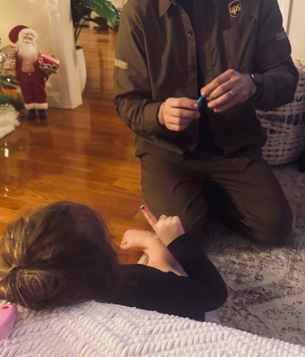 Got home from his 60 hour work week and immediately started painting 3yo’s nails because she asked him to. Uniform still on and everything. I’m shaking I’m sweating things are happening to my body
