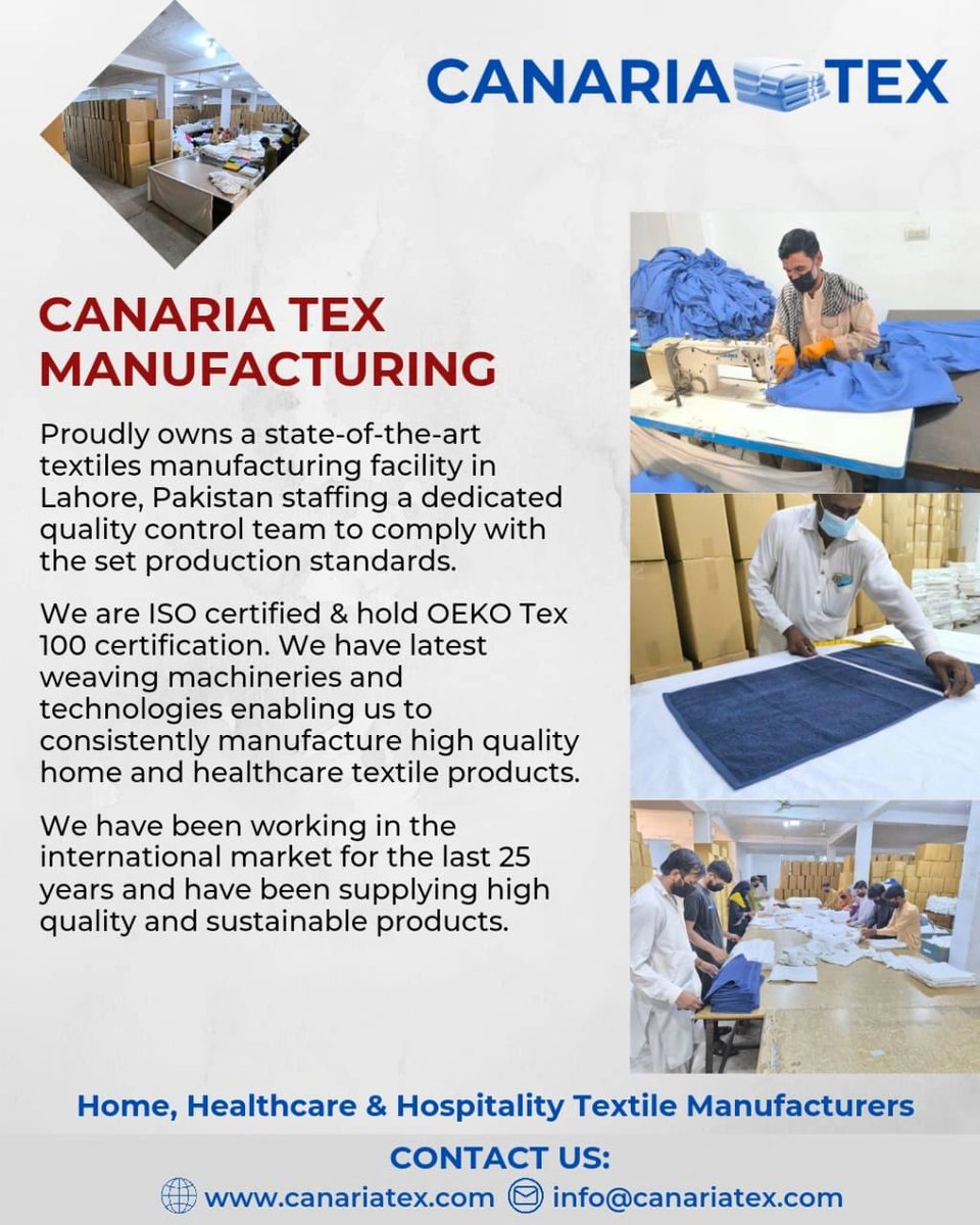 canariatextile's tweet photo. At Canaria Tex we are all about weaving trust, quality and sustainability. 

In the last 25 years we have been manufacturing multiple home textile products and have moved toward sustainable and eco-friendly products. 
 https://t.co/4rjJIZtLQU 
#Textile #Sustainability #supply https://t.co/X9NrpM8jck
