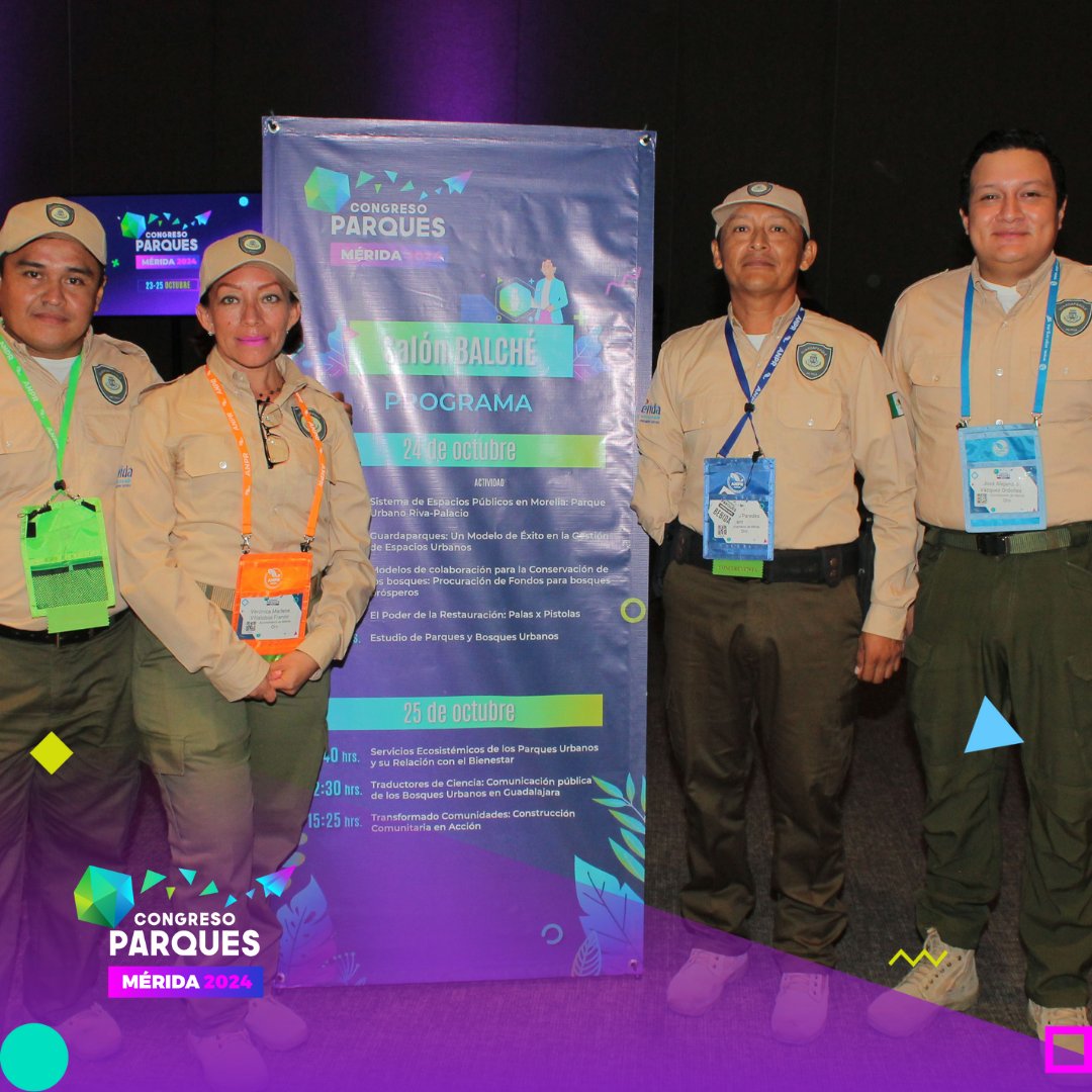congreso_parque's tweet photo. 🌟 Guardaparques: Un Modelo de Éxito en la Gestión de Espacios Urbanos en #CongresoParques2024 🏞️🛡️
🗣️ Durante esta conferencia, se presentaron los logros y estrategias del Programa Guardaparques🌳🌍.
🔗  https://t.co/N1iDTpKfRe https://t.co/Ue1r7Rhjan