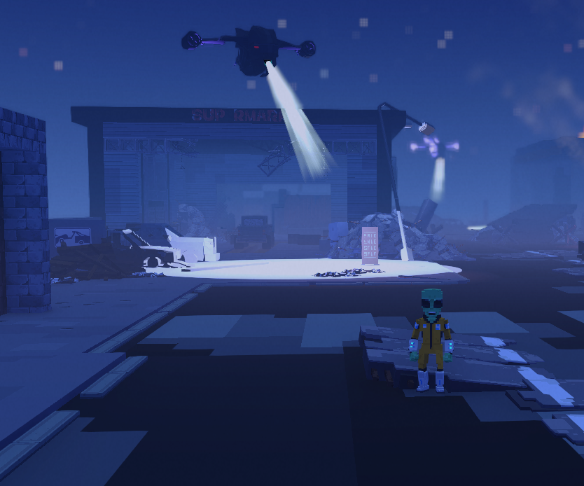 jaydevdas13's tweet photo. Dodging Flying Drones in Terminator 2042 in @TheSandboxGame. The future is now, and it's intense! 🤖🚁 @skydance https://t.co/ErqM11PgBx #TheSandbox #AlphaSeason4 #AS4SocialChallenge https://t.co/ZZHJaYyIcR