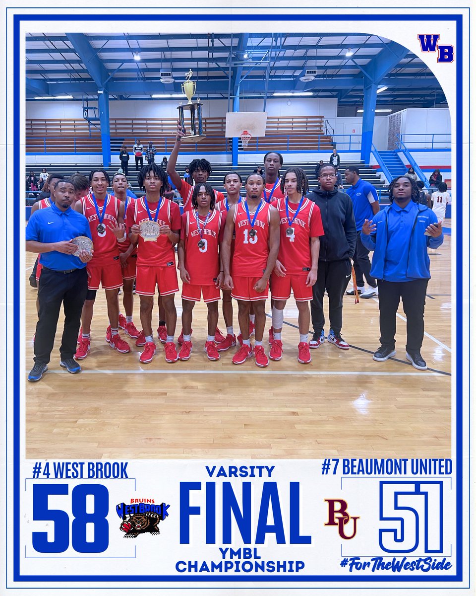 𝐀𝐍𝐃 𝐓𝐇𝐄 𝐍𝐄𝐖 🎉

For the first time in 27 years, the YMBL 🏀 Championship resides at 8750 Phelan Blvd! 

#BruinProud x #ForTheWestSide ❤️🐻💙