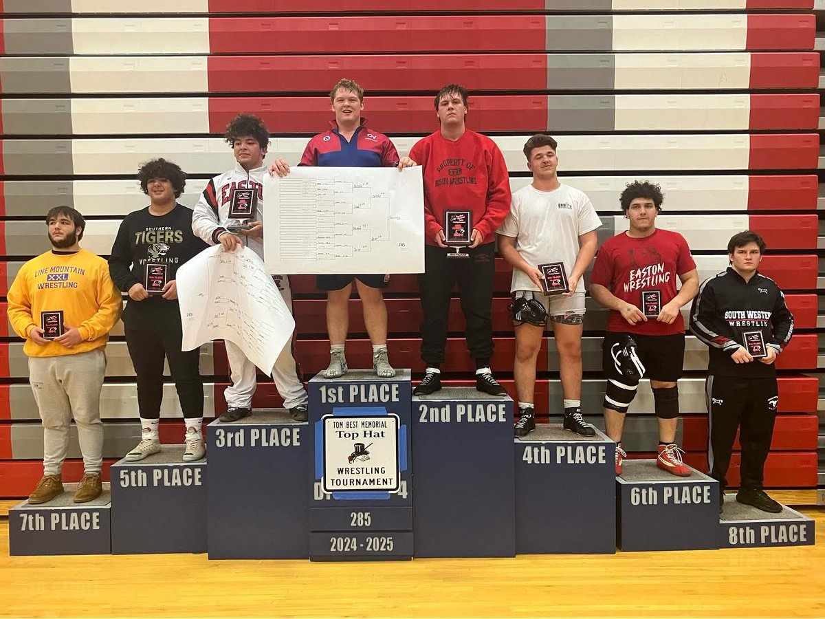 1st Tournament, 1st Place at Williamsport Area Top Hat Tourtament