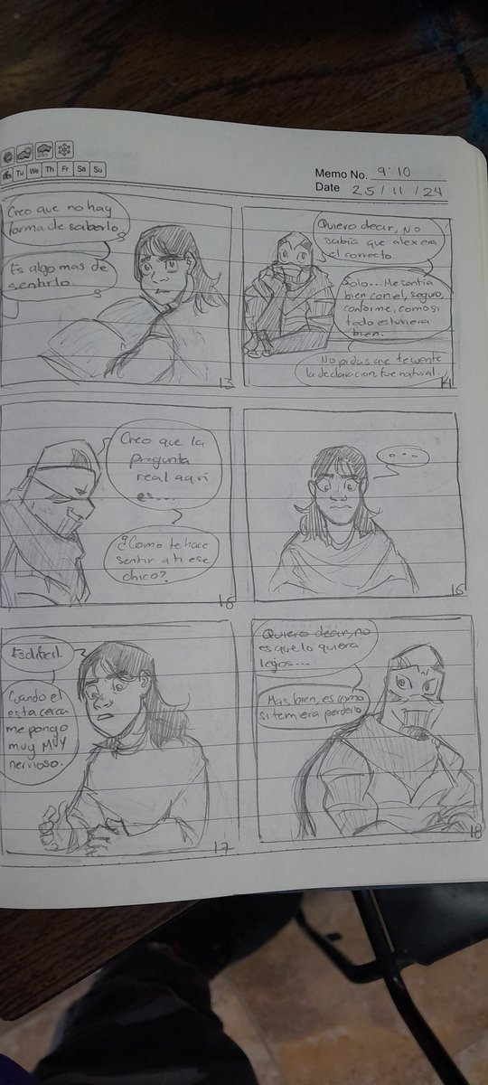 _StaRandomdude's tweet photo. Mini comic ref a mi au 
(Si, es un #Ocxcanon )
Son bocetos, y no hay mucho seguimiento con sentido por que lo hice entre días y la idea cambiaba(? 
Pero como boceto esta bien, creo 
#RiseoftheTMNT #rottnmt #art #traditionalart https://t.co/zfPqyQN6jL