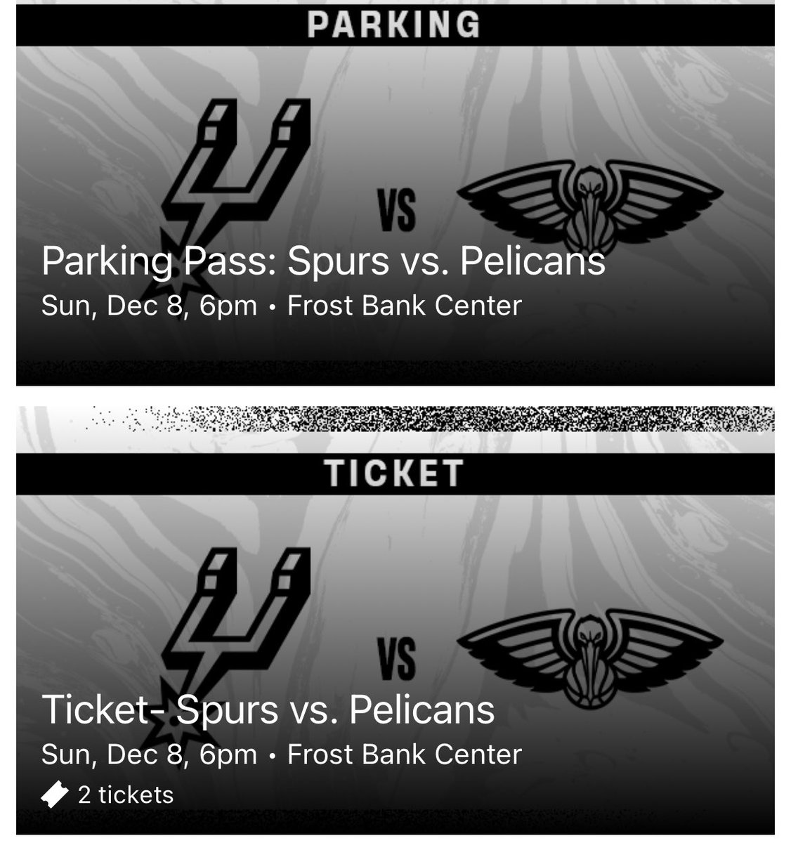 Spurstixplug's tweet image. 🚨LAST MINUTE DEAL🚨 $180 flat for 2 Section 105, row 31 tickets + 1 parking pass for tomorrow vs. the Pelicans. Cashapp,Venmo, Zelle, &amp;amp; Cash accepted. DM! #SpursTickets #PorVida #SpursVPelicans #GSG #STP