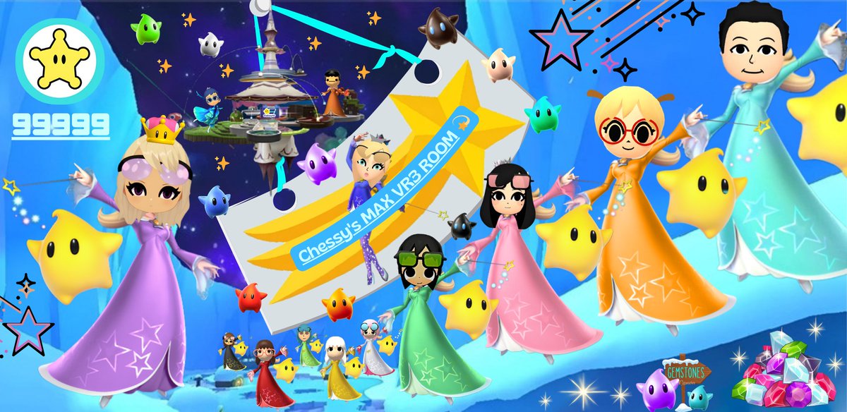 LuvMk8's tweet photo. @cheshirecat176 Chessy for being such a thoughtful MK champ! ✨ She waited for me to max VR. Loved the epic Rosalina Mii theme, colour names. And look at her art with everyone's faces!!😍Such a wholesome vibe. Thank you for having me. Congrats, Queen! 👑#MK8D #NintendoSwitch https://t.co/aRWsnnCFTw