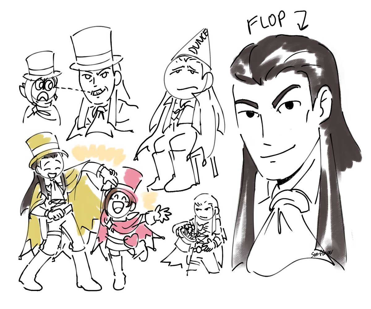 Uncle Flopper #AceAttorney (OLD) valant gramarye doodles i meant to post but forgot ...