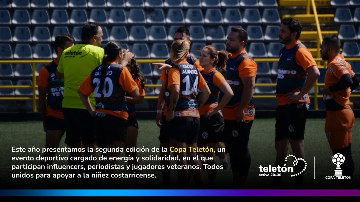 TeletonCR's tweet image. ¡La Copa Teletón nos unió en un emocionante encuentro por una gran causa! ❤️

Equipos llenos de pasión y solidaridad se enfrentaron en la cancha, demostrando que juntos podemos transformar vidas. Cada gol fue un paso más hacia nuestra meta. 

#DonandoTeVeo #JuntosTodoEsPosible