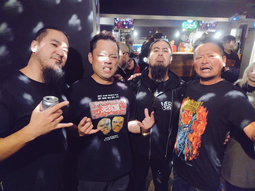 DEATHFOODS's tweet photo. 昨夜の模様！MalevolentCreation &amp; Neuroticos 久しぶりのデス仲間たちに感謝🙏😊 https://t.co/mLJCJFl7P1