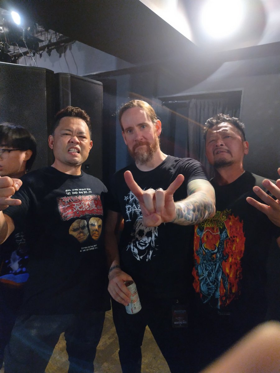 DEATHFOODS's tweet photo. 昨夜の模様！MalevolentCreation &amp; Neuroticos 久しぶりのデス仲間たちに感謝🙏😊 https://t.co/mLJCJFl7P1