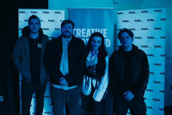 sixthwonderband's tweet photo. Blue Man Group wannabe’s Sixth Wonder attended this years @OfficialSAMA.

📸: @lucyycheyne 
Rebekah’s Styling: Wear Glasgow https://t.co/mwGT60WbwQ