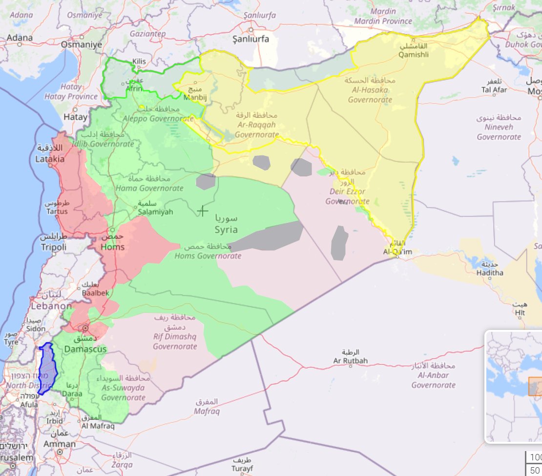 TrueSlazac's tweet photo. Syria before I tweeted "Assad must go" vs Syria after I tweeted "Assad must go" https://t.co/AEyRXGMtE9