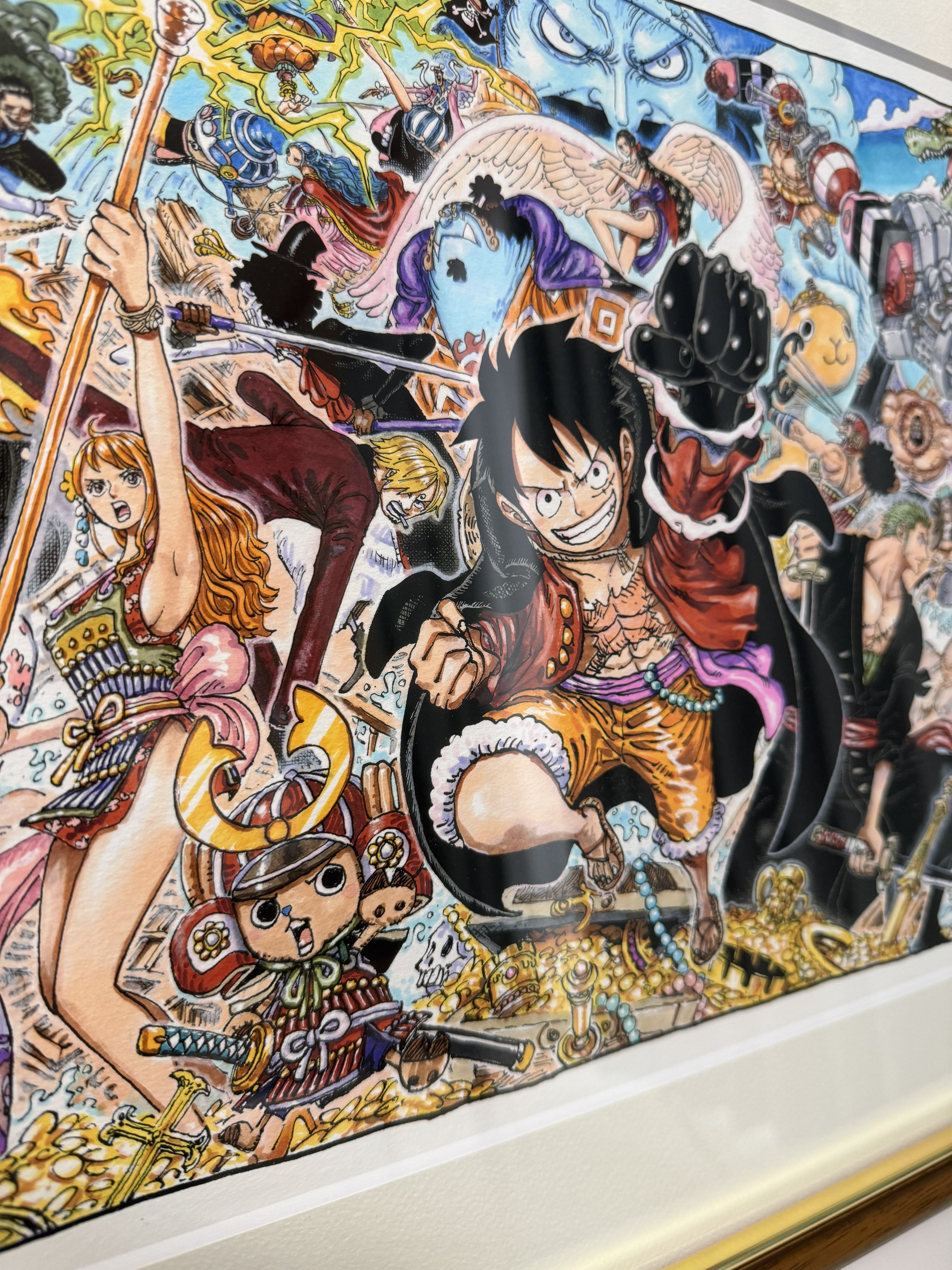 ONE PIECE ワンピース 「大海賊百景」 複製原画 WT100記念見開き