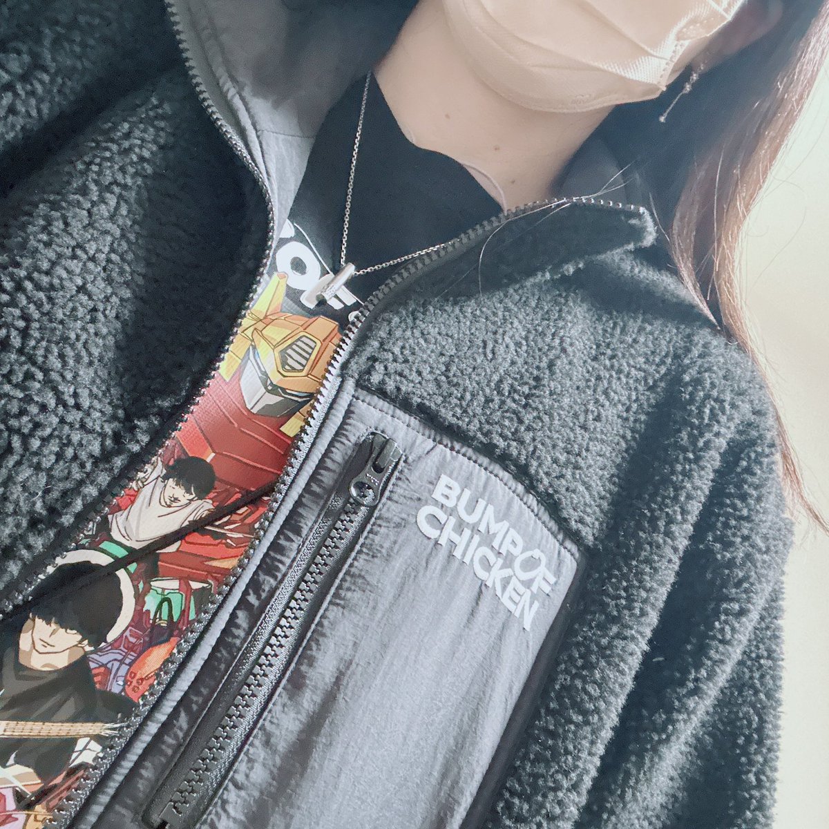 BUMP OF CHICKEN ボアジャケット SpheryRendezvous 今日もBUMPボア