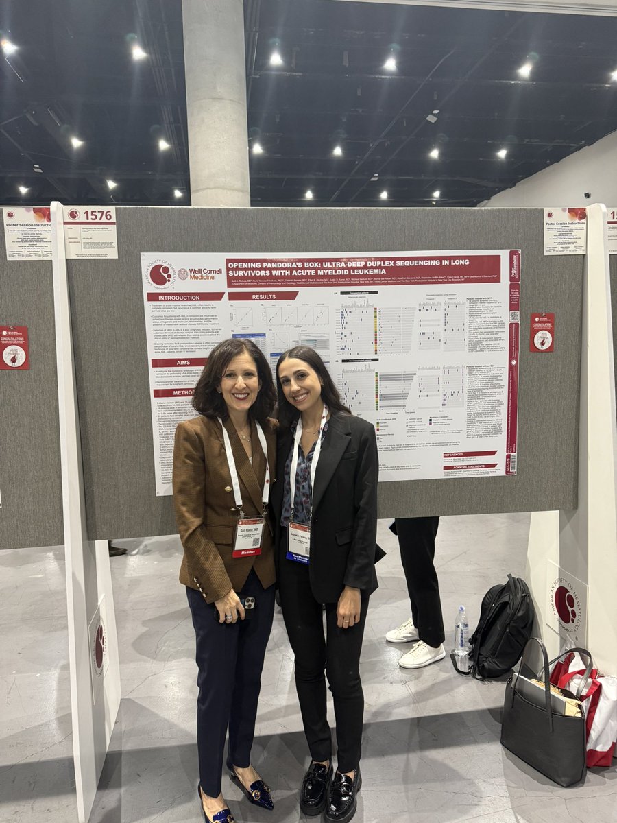 Justin Kaner (@jkanermd) on Twitter photo Poster # 1576
Opening Pandora’s Box: Ultra Deep Duplex Sequencing in Long Survivors with Acute Myeloid Leukemia
Great work from the <a href="/WCMLeukemia/">Weill Cornell Leukemia</a> team and <a href="/groboz/">gail roboz</a>
Pictured here with Gaby Pereira <a href="/WCMLeukemia/">Weill Cornell Leukemia</a> Research Coordinator
#leusm #ASH24 Poster # 1576
Opening Pandora’s Box: Ultra Deep Duplex Sequencing in Long Survivors with Acute Myeloid Leukemia
Great work from the <a href="/WCMLeukemia/">Weill Cornell Leukemia</a> team and <a href="/groboz/">gail roboz</a>
Pictured here with Gaby Pereira <a href="/WCMLeukemia/">Weill Cornell Leukemia</a> Research Coordinator
#leusm #ASH24
