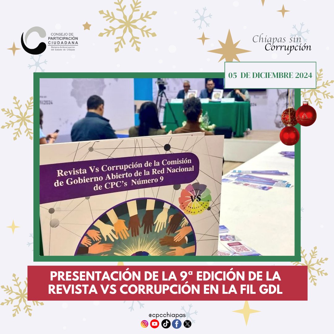 𝐏𝐫𝐞𝐬𝐢𝐝𝐞𝐧𝐭𝐞 𝐝𝐞𝐥 <a href="/saechiapas/">SAECHIAPAS</a>, 𝐩𝐚𝐫𝐭𝐢𝐜𝐢𝐩𝐚 𝐞𝐧 𝐥𝐚 𝐅𝐞𝐫𝐢𝐚 𝐈𝐧𝐭𝐞𝐫𝐧𝐚𝐜𝐢𝐨𝐧𝐚𝐥 𝐝𝐞𝐥 𝐋𝐢𝐛𝐫𝐨 𝐝𝐞 𝐆𝐮𝐚𝐝𝐚𝐥𝐚𝐣𝐚𝐫𝐚

📌facebook.com/share/p/1BNyEJ…

#ChiapasSinCorrupción
#SomosAnticorrupción
#FILGuadalajara2024