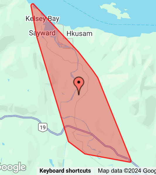 bchydro's tweet photo. We’re aware of an outage affecting 687 customers in #Sayward and nearby communities. Visit our mobile site for updates: https://t.co/K8JKVOrWoI https://t.co/f5Ql2cO0mm