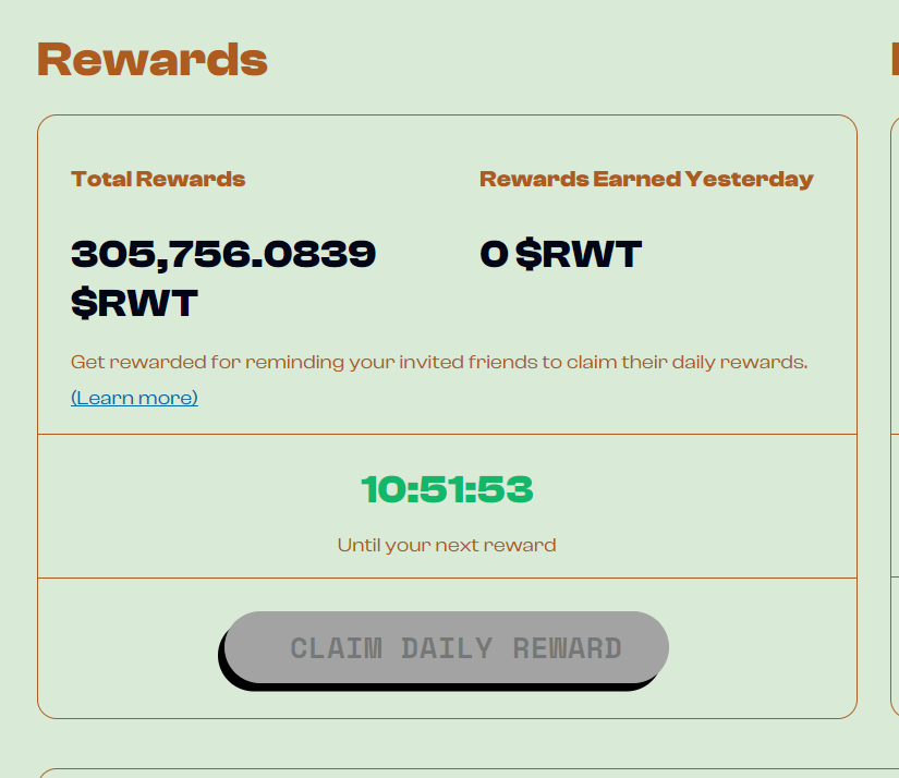 0撸融资3000万美金的<a href="/Humanityprot/">Humanity Protocol 「 🖐️ ✦ 🇺🇳 」</a> $RWT 快空投了，就是下一个 $WLD ,坚持签到，这个绝对是大毛，目前需要填写一个扫描设备调查问卷，建议大家可以填写一下，国家/地区选择香港就行！

注册签到地址：
testnet.humanity.org/login?ref=chain

调查问卷地址：
airtable.com/appswckXMBUZSc…