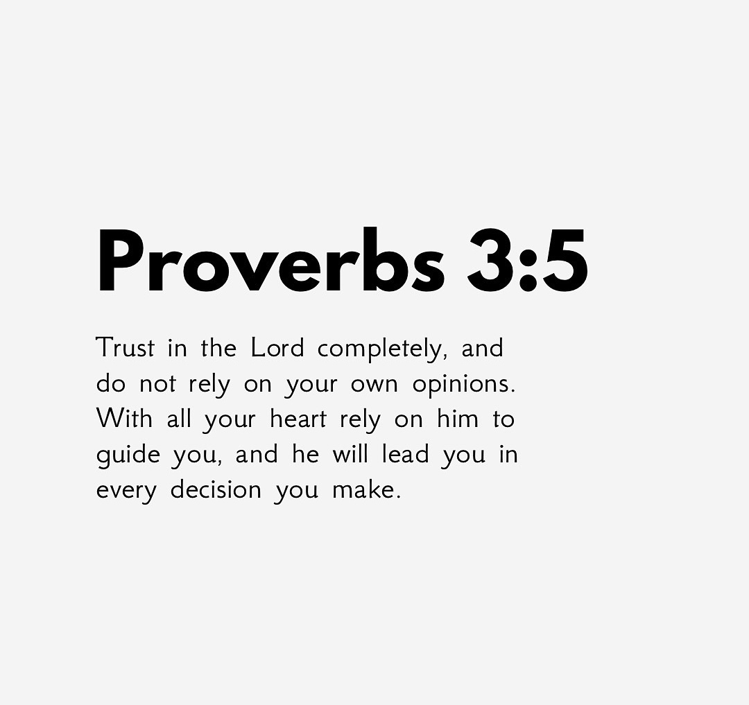 Proverbs 3:5