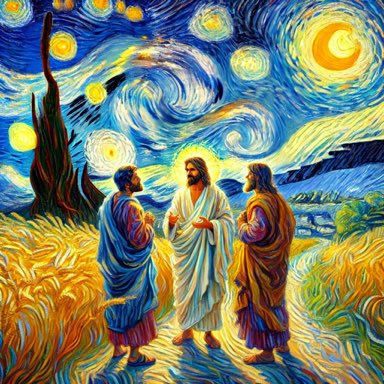 AvocatShell's tweet image. On the Emmaus Road - through Van Gogh eyes.