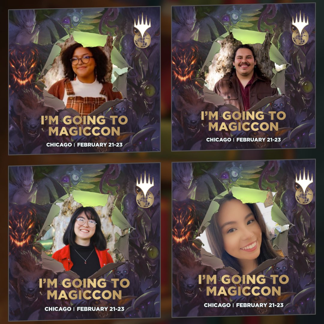 Exciting news! 3 of the 4 GMs and their sound tech are going to #MCChicago as Creators! We’re thrilled to combine our love for #MtG and #DnD. 

Tickets go on sale Monday at 9 a.m. PST! You can join us using the link below!

See y’all in the Windy City in February! 😈