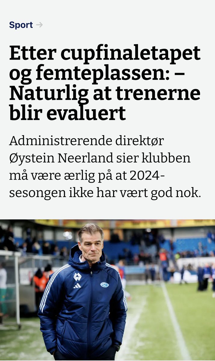 Du e den første ut døra Neerland!