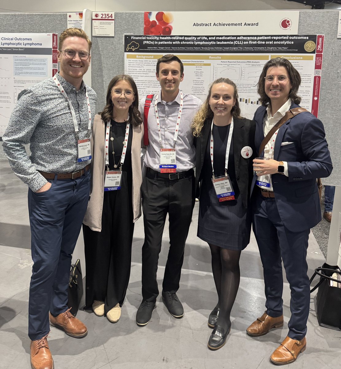 majorajay's tweet photo. Can't congratulate Dr. @JessicaAllenMD enough on her #ASH24 abstract; keep your eyes peeled for a manuscript in 2025! And the whole @CUInternalMed gang showed up, too! #ASHKudos https://t.co/boUCQk22Vp