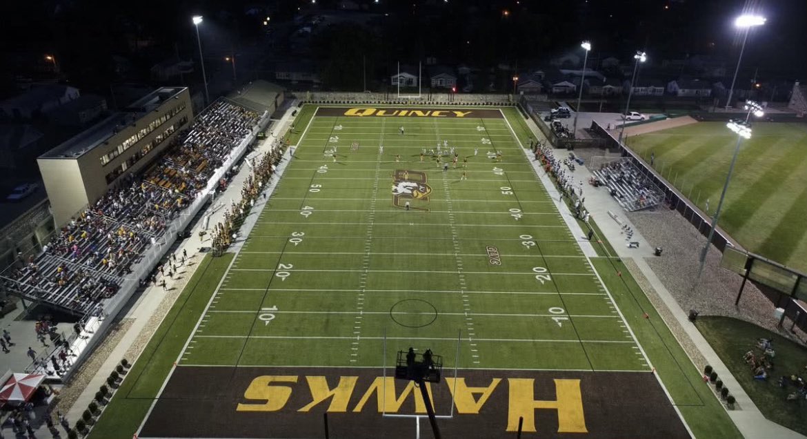 TylendG's tweet photo. After a great talk with @TrevonRhodess, I am blessed to receive a PWO offer from Quincy University!! 🟤🟡 #AGTG 
@ccpfootballteam @sixstarfootball @PrepRedzoneMO 
@JPRockMO https://t.co/d1xnERnKWG