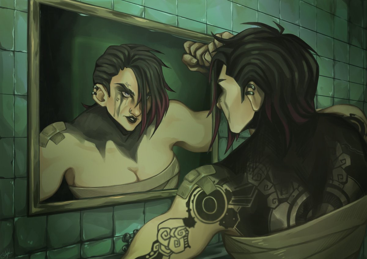 Isabeth_L25's tweet photo. I couldn't not draw vi after this scene 😭 istg she's going to make me go crazy, like how is she this hot? #Arcane #ArcaneSeason2 #arcanefanart https://t.co/ECESLW4PG9