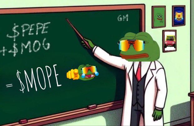 Community wants to MOG. We MOG the frog… $PEPE + $MOG = $MOPE