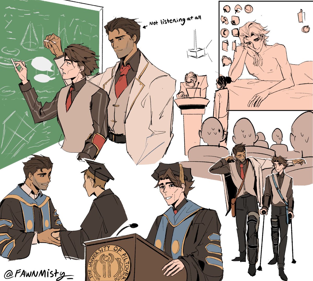 in another life they are university professors and married i saw it in the wild rune #jayvik #Arcane