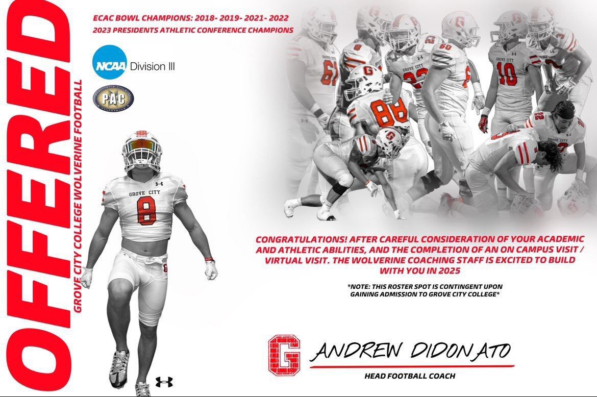 Bryce Graham (@bryceg_12) on Twitter photo After a great conversation with <a href="/CoachGMatthews/">Geoff Matthews</a> I am blessed and thrilled to receive an offer from Grove City. I am thankful and excited for this opportunity. <a href="/CoachDiDonato/">Andrew DiDonato</a> <a href="/CoachBaney/">Derrick Baney</a> <a href="/GCC_FB/">Grove City Football</a> <a href="/TonyShermeyer/">Tony Shermeyer</a> <a href="/mustangs_swfb/">South Western Mustangs Football</a> <a href="/Coach_Brady/">Aaron Brady</a> After a great conversation with <a href="/CoachGMatthews/">Geoff Matthews</a> I am blessed and thrilled to receive an offer from Grove City. I am thankful and excited for this opportunity. <a href="/CoachDiDonato/">Andrew DiDonato</a> <a href="/CoachBaney/">Derrick Baney</a> <a href="/GCC_FB/">Grove City Football</a> <a href="/TonyShermeyer/">Tony Shermeyer</a> <a href="/mustangs_swfb/">South Western Mustangs Football</a> <a href="/Coach_Brady/">Aaron Brady</a>