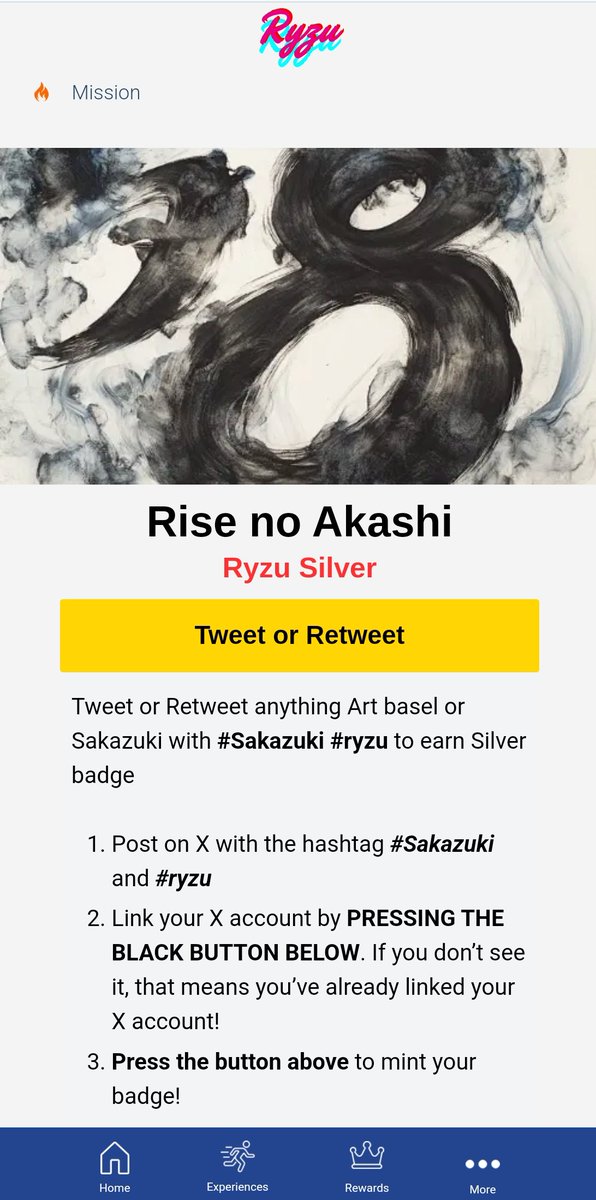 0xtyche637's tweet photo. #Sakazuki #ryzu
I'm focusing on the fact that it's not just a hashtag task but also a system for checking location information simultaneously👀

Right now, there is a game in Shibuya where you check in somewhere, collect NFTs, and compete in poker, but will it be like that? https://t.co/vsSIRJAtXG