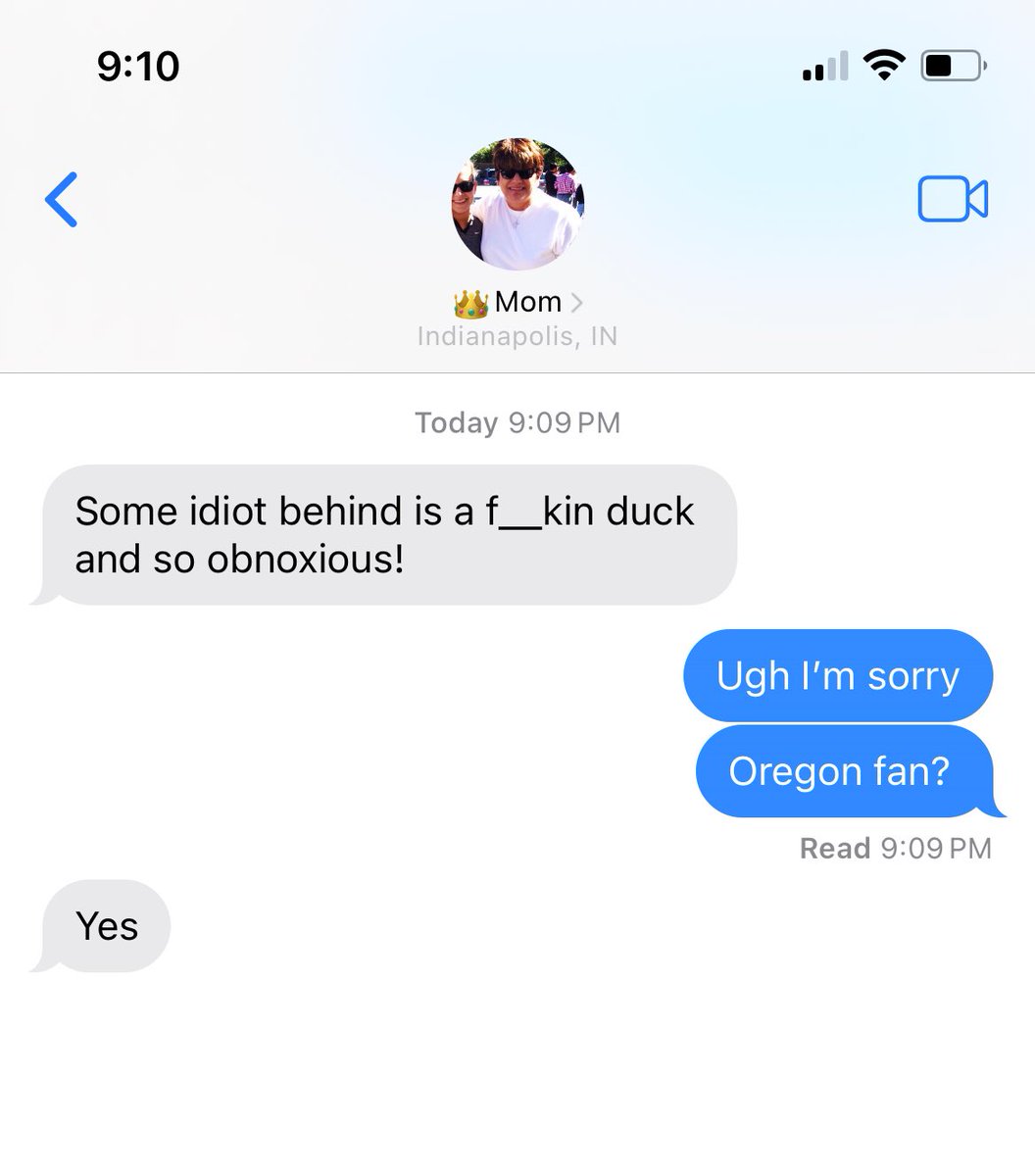 LauraLovins's tweet photo. it’s funny bc she means “dick” but they’re the Oregon ducks lol https://t.co/FAskghnHLM