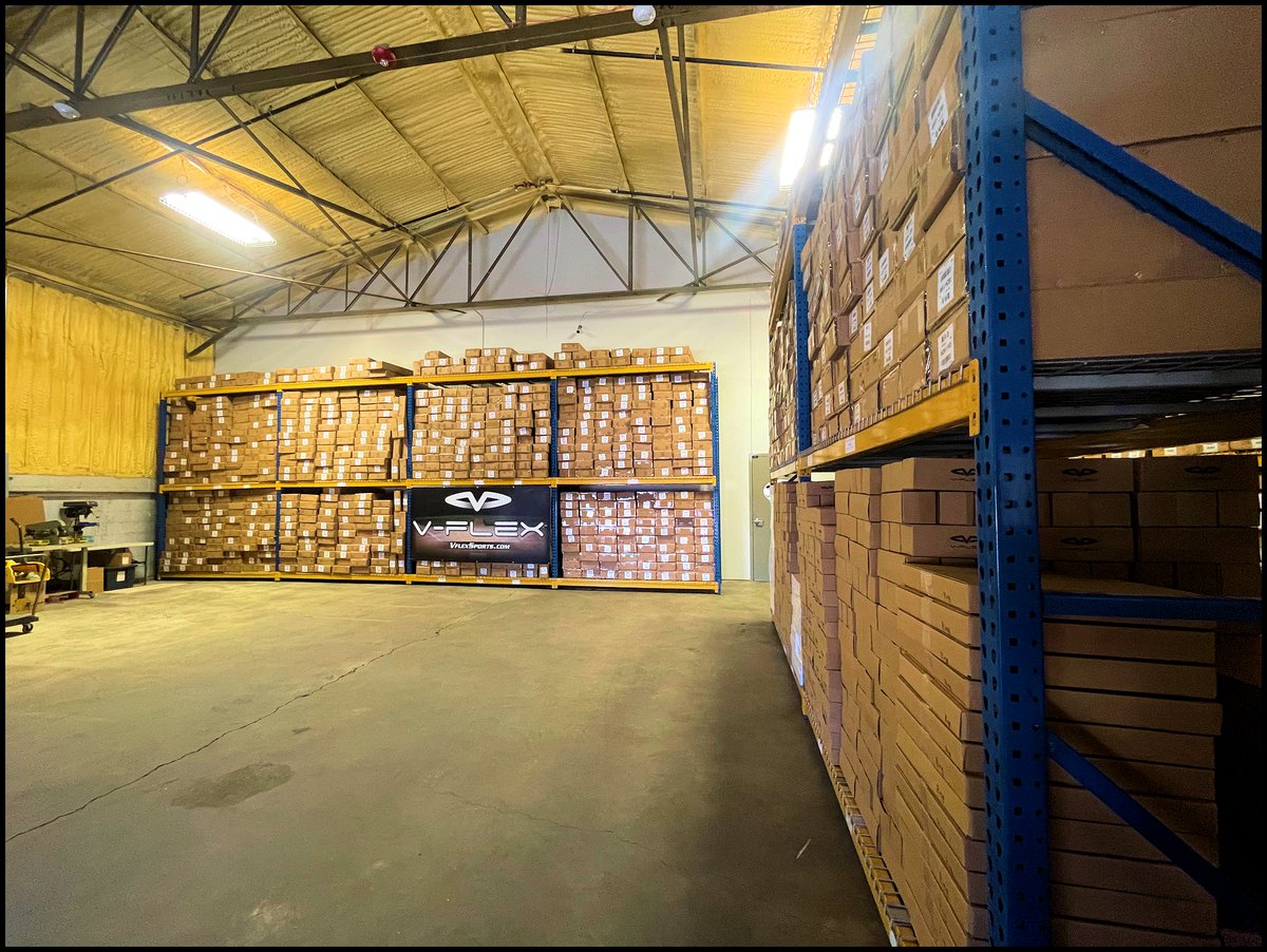 VflexSports's tweet photo. A little quality control before stocking the shelves in our new V-Flex warehouse space... We continue to grow as a company because of the many @WCWSsoftball and @NFCAorg teams that train strike zone skills implicitly with V-Flex products. https://t.co/oSl0dqirGv