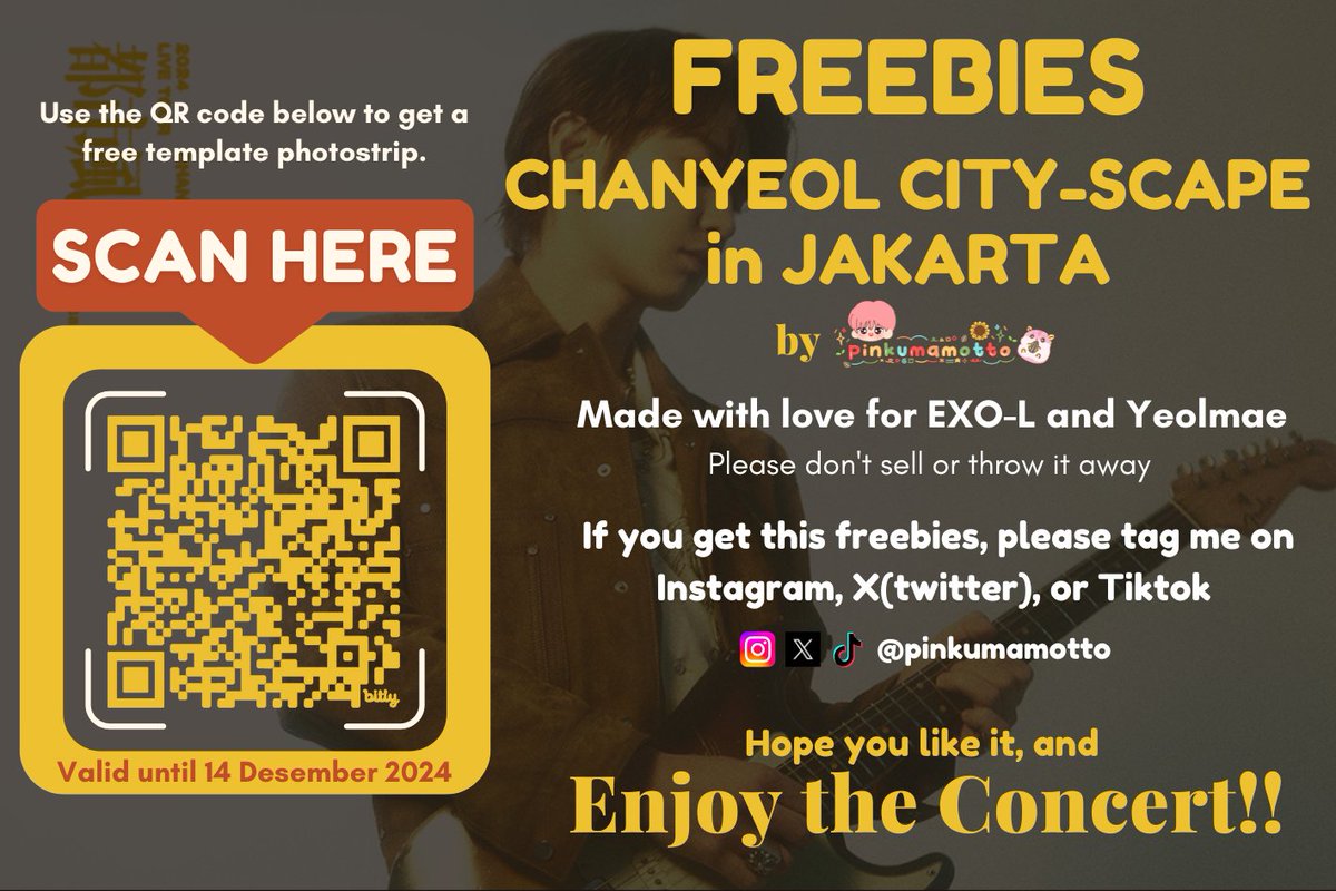 🍒FREEBIES ONLINE #CHANYEOL CITY-SCAPE IN JAKARTA 🍒 by <a href="/pinkumamotto/">Pinkumamotto || Mention after DM!</a>

🍀 Don't sell or throw
🍀 Kindly tag me if u get this freebies