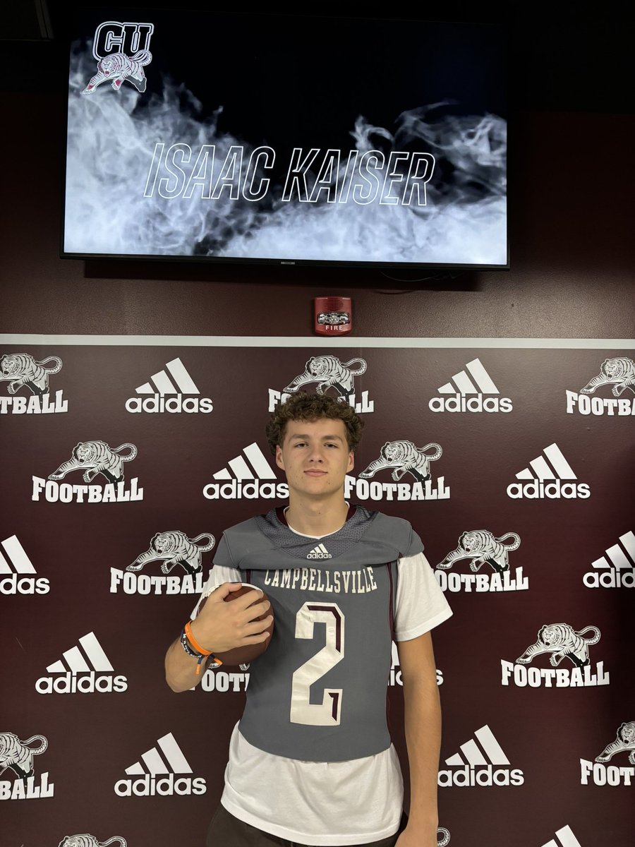 Isaac Kaiser (@isaackaiser8) on Twitter photo Thank you <a href="/CoachHBrown8/">Hunter Brown</a> and <a href="/CvilleTigersFB/">Campbellsville Football</a> for a great visit. Can’t wait to stay in contact. Thank you <a href="/CoachHBrown8/">Hunter Brown</a> and <a href="/CvilleTigersFB/">Campbellsville Football</a> for a great visit. Can’t wait to stay in contact.
