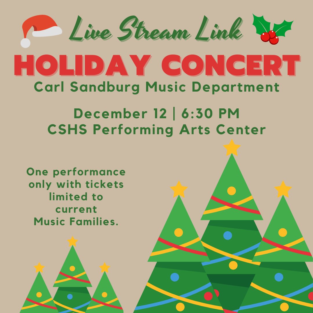 Enjoy tonight's 6:30pm Holiday Concert via Livestream using this link:
youtube.com/live/vc7OTgkjT…
