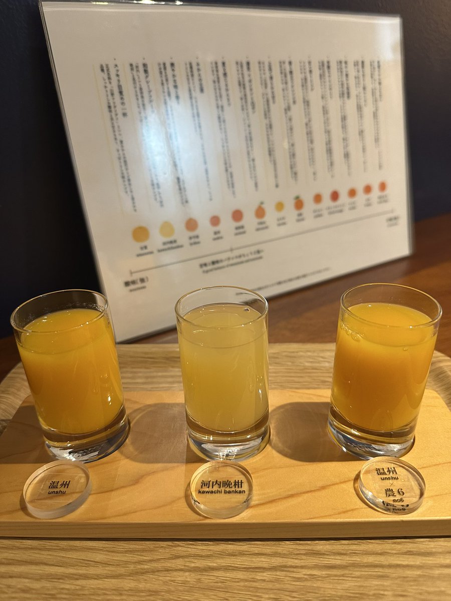 mika83358989's tweet photo. みかんジュース飲み比べは温州が好みでした。角野さんは山口でリハ中でしょうか?
山口と言えば瓦そばかな?
本日もご盛会をお祈りします☺️
#みかんジュース飲み比べ
#10Factory https://t.co/VG0VWH560R