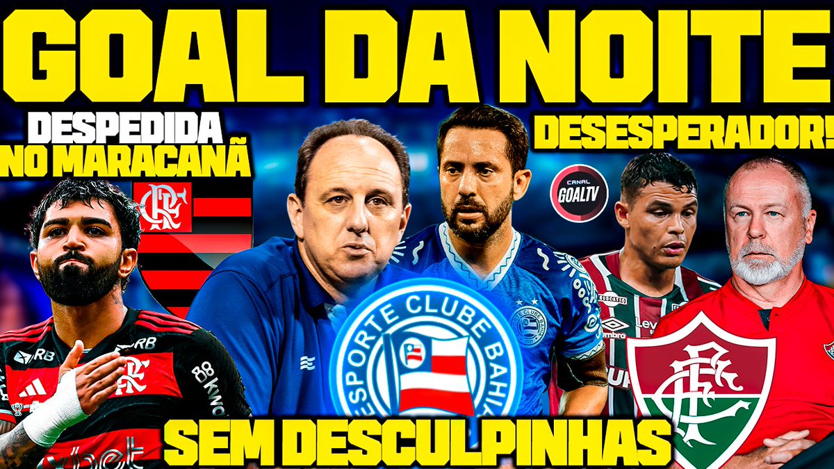 Estamos AO VIVO NO CANAL @GOALTVBR!

TUDO SOBRE #FLAMENGO #BAHIA #BOTAFOGO #FLUMINENSE 

youtube.com/live/m7i0WWGX2…