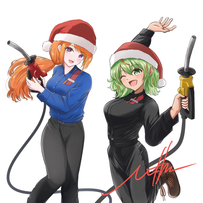 ク〜リスマスが今年もやってくるー#橙果ちゃん#萌黄ちゃん#クリスマス 