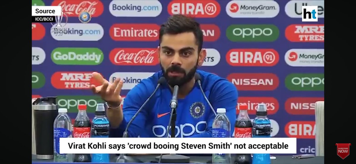 group1gav35's tweet photo. @JohnyBravo183 @BulldogRitchie Correct me if I’m mistaken but I’m pretty sure Virat Kohli had to leave the middle of the pitch to tell Indian fans to stop sledging Steve Smith https://t.co/y7YAy1kPxM