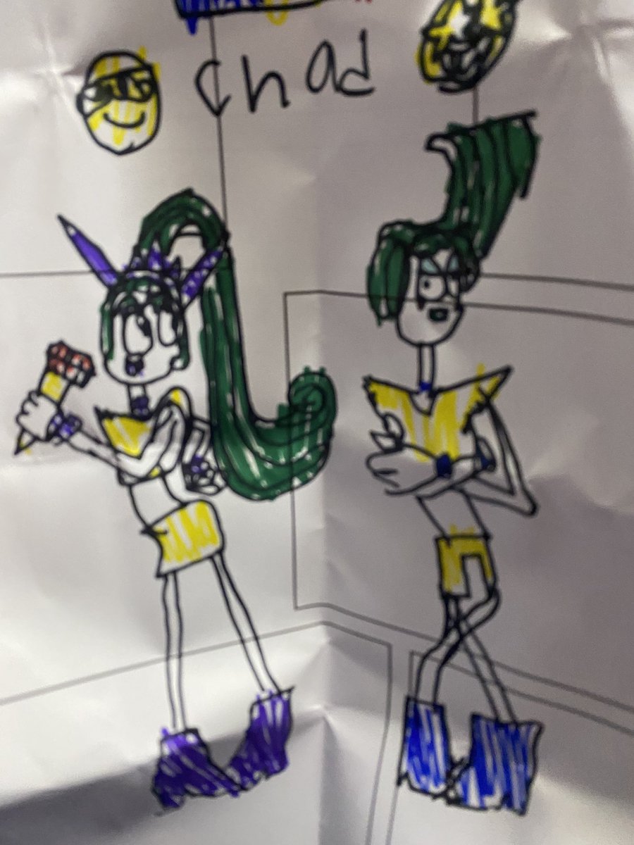 Literallyveneer's tweet photo. //LMAOO MY LITTLE BROTHER WHO HAS AUTISM DREW ME THESE (HE KNOWS MY HATRED FOR THE HOG CRIMP) https://t.co/YFLz211Jh0