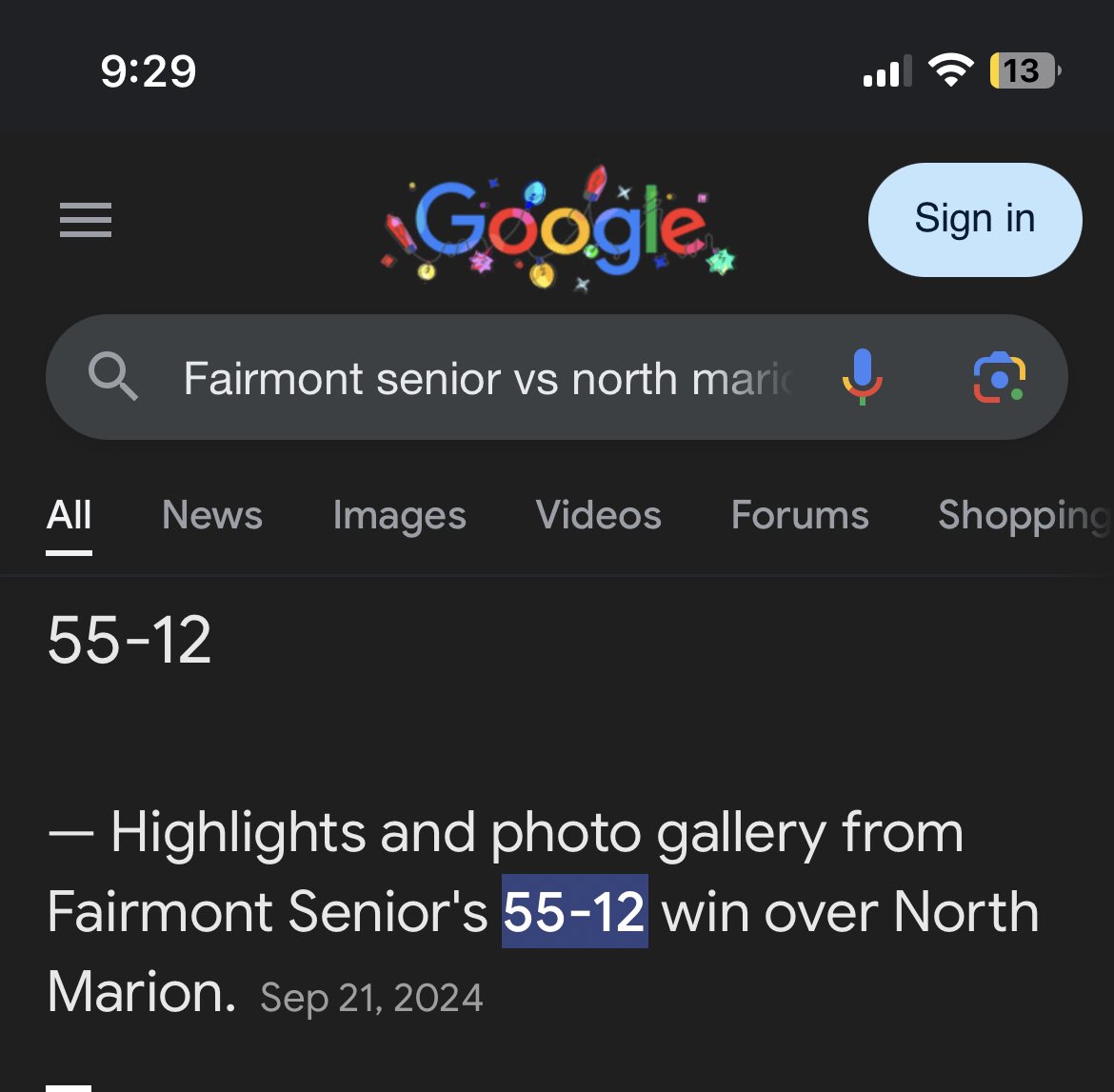 Fairmont Senior Barstool tweet media