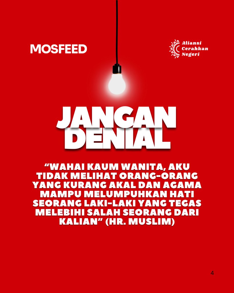CerahkanNegeri's tweet photo. Wih bener guysss kemarahan ini punya dalil!

Dalam Islam emang ada hadits yg bilang kalau akal perempuan setengah akal lelaki, udah gitu value yang dianggap literally cuma "mampu melumpuhkan laki-laki". 😱

Tapi apa benar maksud hadits tsb sesuai dg prasangka org awam kayak kita? https://t.co/bhH5c8YkZX
