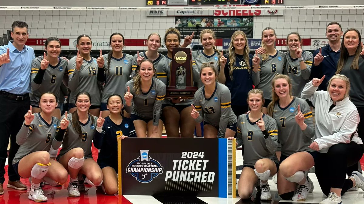 Just call <a href="/UCOvolleyball/">UCO Volleyball</a> the Five Set Phenoms! And Champions! The Bronchos stunned No. 2-ranked and host St. Cloud State with their third straight five-set victory to capture the Central Regional title and advance to next week's Elite Eight! bronchosports.com/news/2024/12/7…