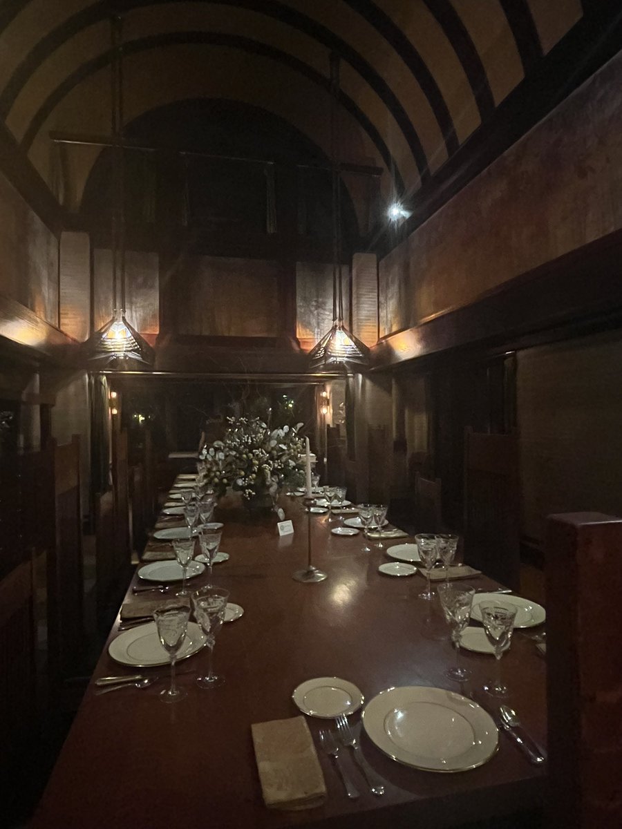 yt74's tweet image. Amazing @PCANational Christmas party at the #FrankLoydWright #DanaThomasHouse